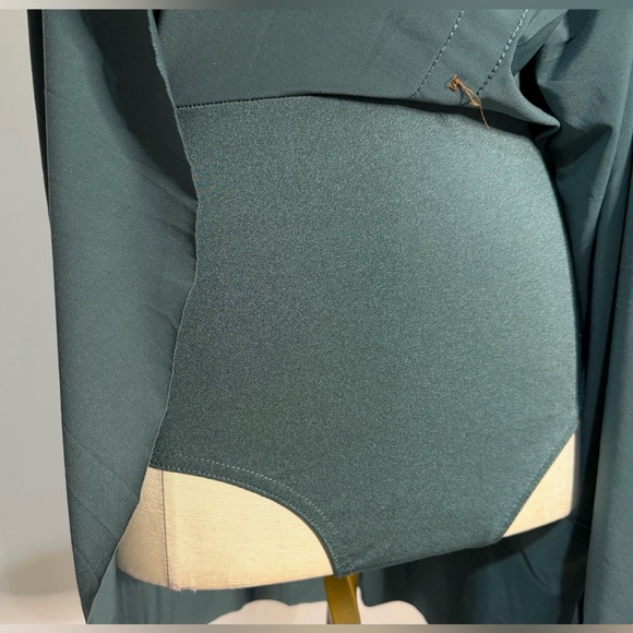 Weissman Contemporary Dance Costume Dress Teal w Buttons - Picture 10 of 11